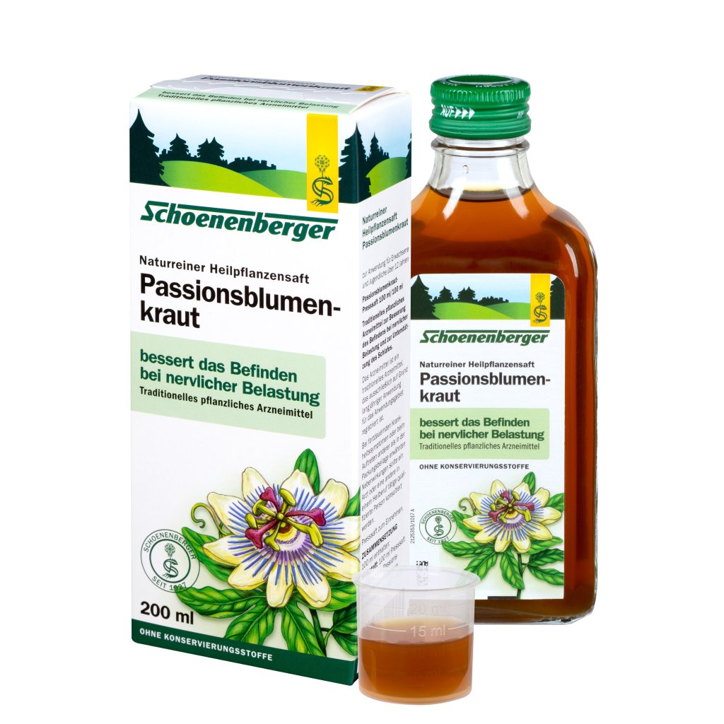 Schoenenberger naturreiner Heilpflanzensaft Passionsblumenkraut
