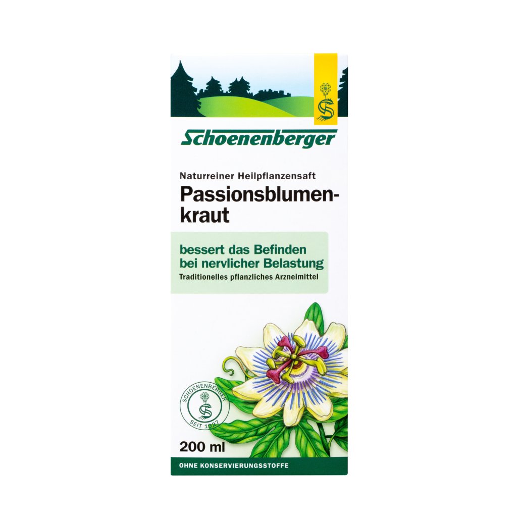 Schoenenberger naturreiner Heilpflanzensaft Passionsblumenkraut