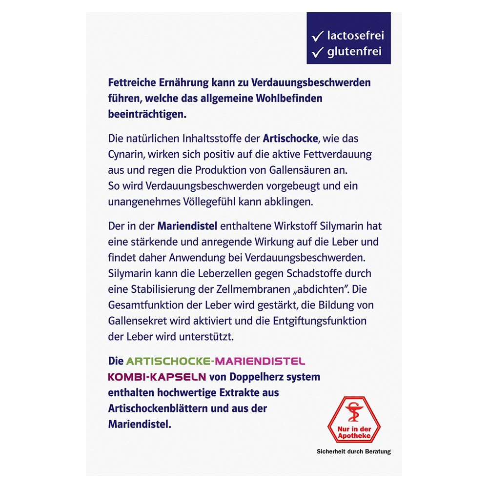 Doppelherz system Artischocke-Mariendistel