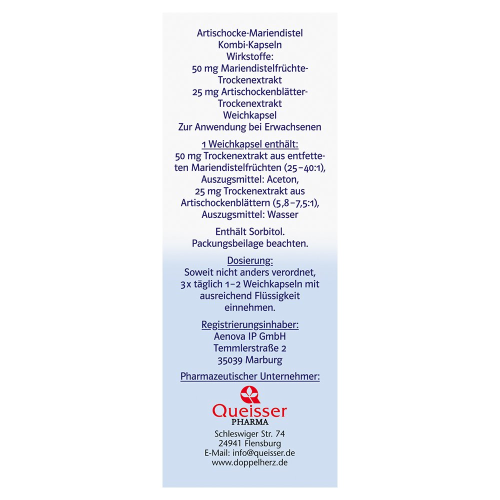Doppelherz system Artischocke-Mariendistel