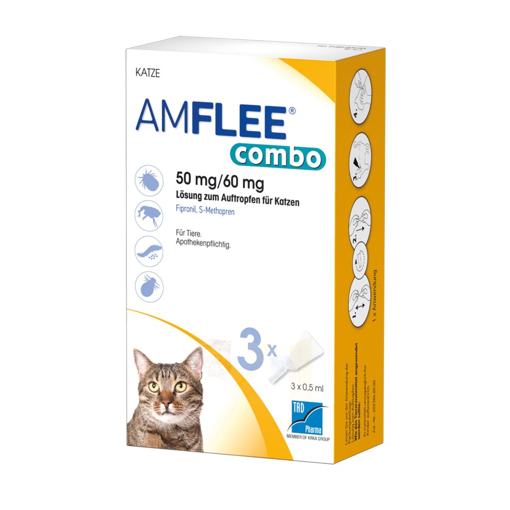 AMFLEE combo 50/60mg Lsg.z.Auftropfen f.Katzen