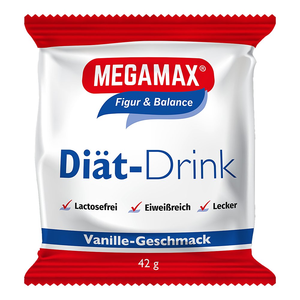 MEGAMAX Diät Drink Vanille Einzelport.Pulver