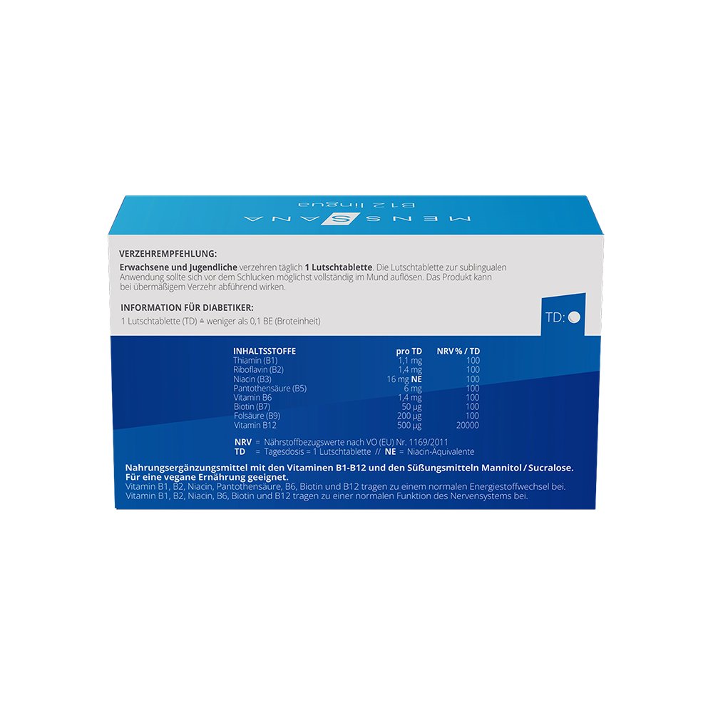B12 lingua MensSana (90 Lutschtabletten)