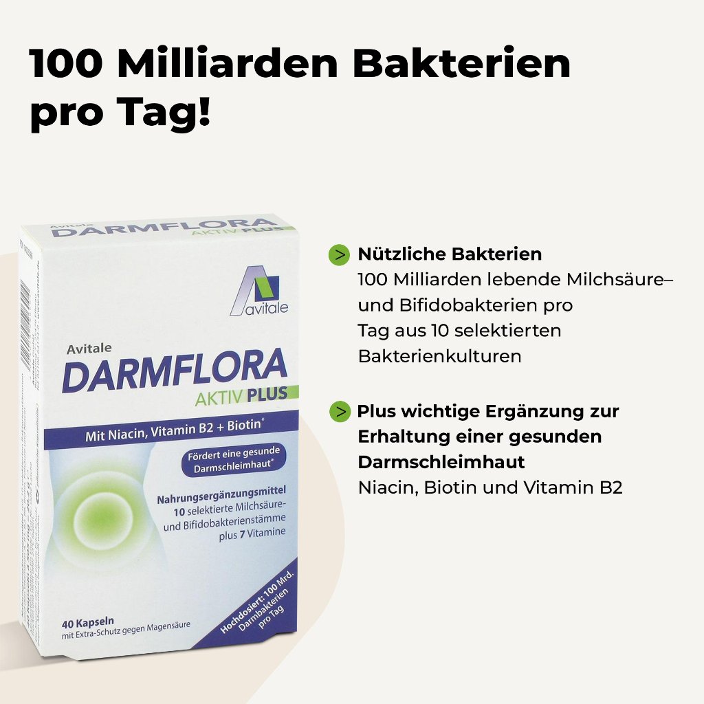DARMFLORA Aktiv Plus 100 Mrd.Bakterien+7 Vitamine