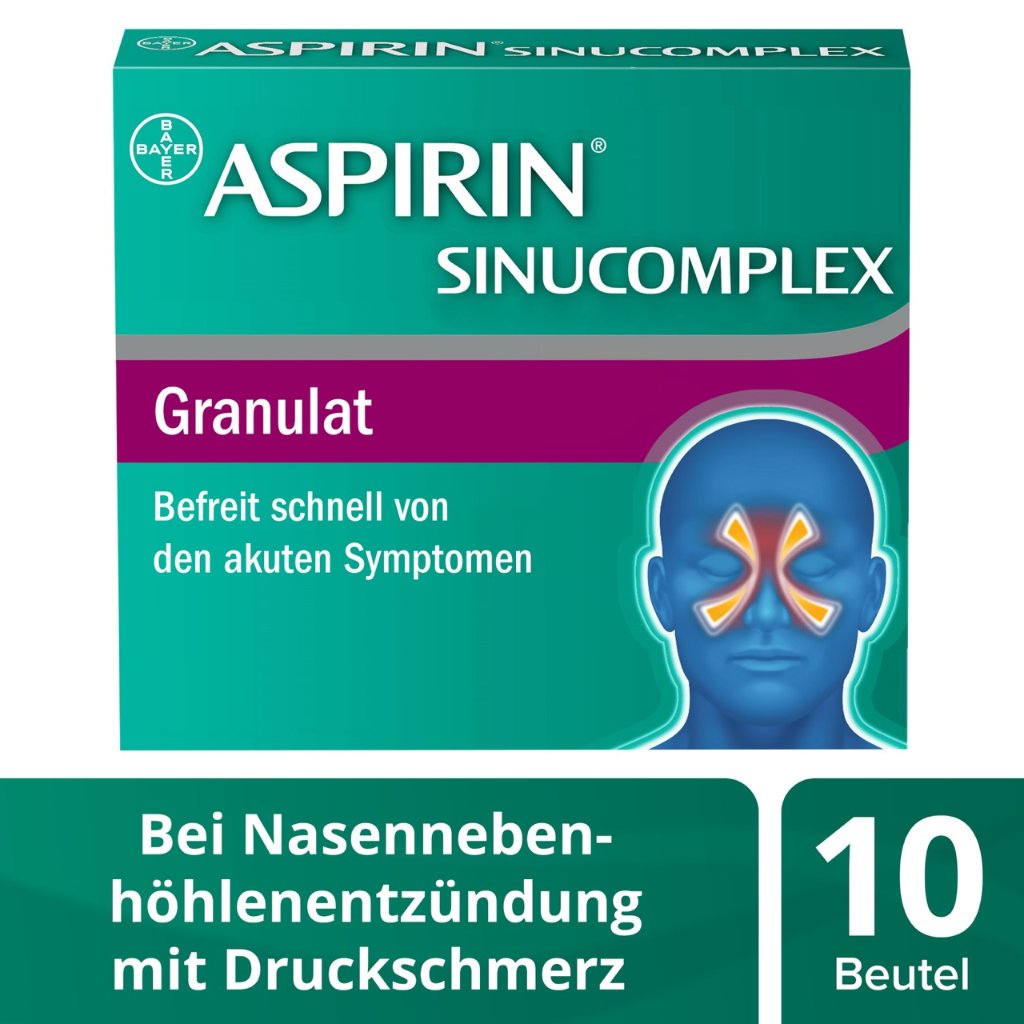 ASPIRIN SINUCOMPLEX 500mg/30mg Gra.Sus.-Herst.Btl.