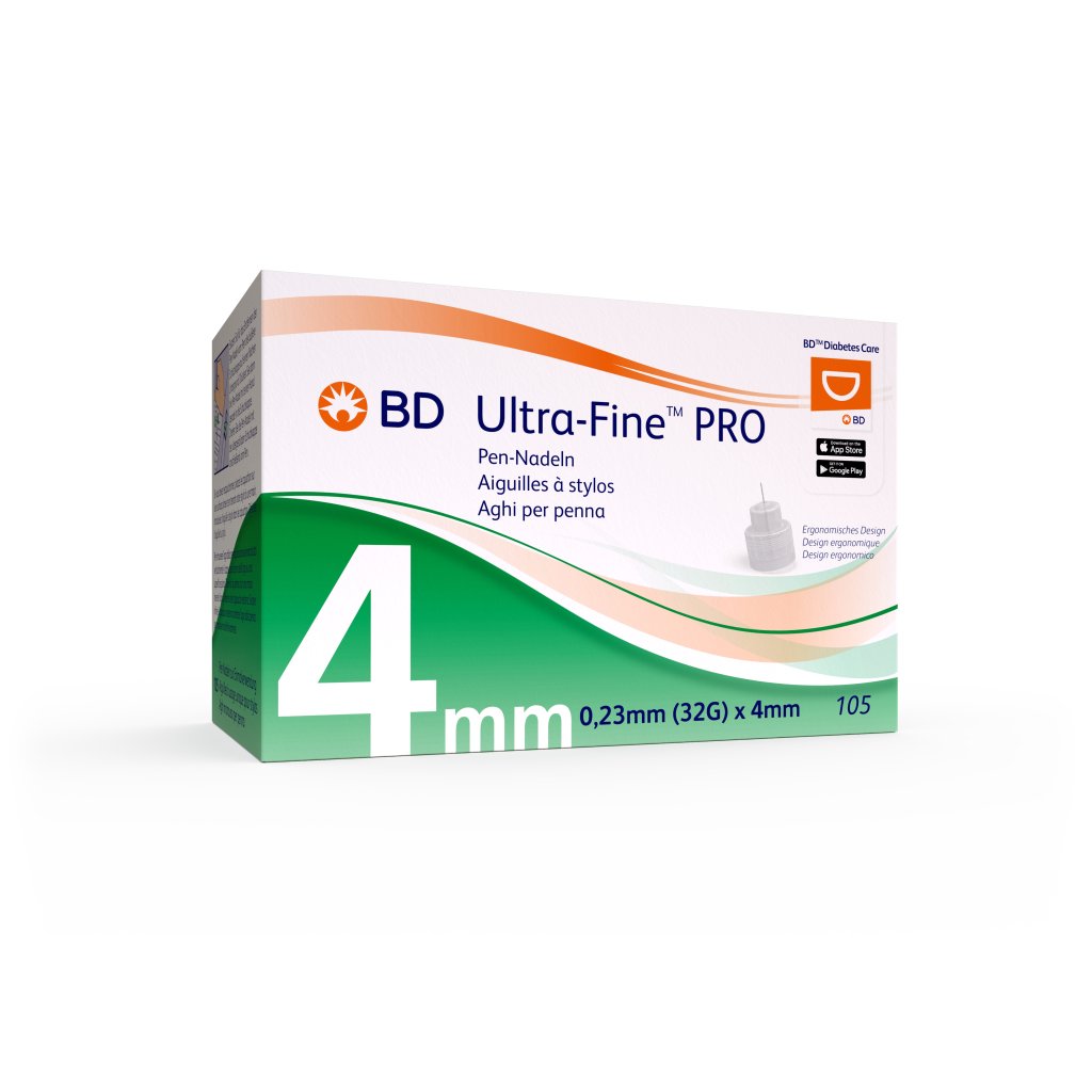 BD Ultra-FineTM  PRO Pen Nadeln 4mm 32G 105 Stück
