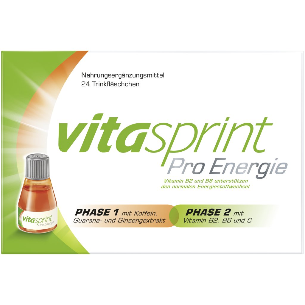 Vitasprint Pro Energie, Nahrungsergänzungsmittel, Vitamin B6, Vitamin C, 24 St.