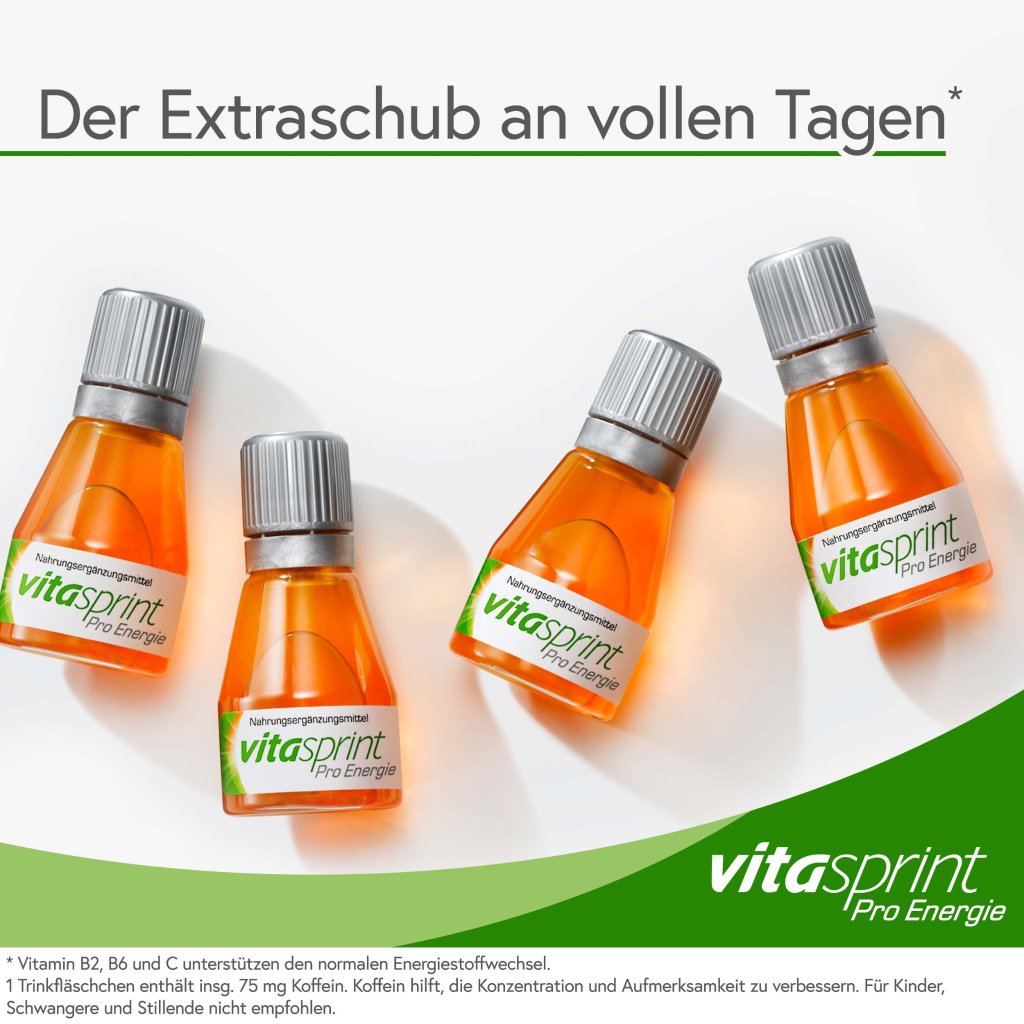 Vitasprint Pro Energie, Nahrungsergänzungsmittel, Vitamin B6, Vitamin C, 24 St.