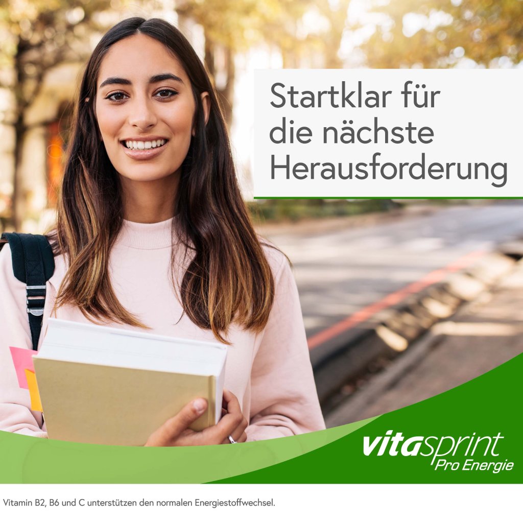 Vitasprint Pro Energie, Nahrungsergänzungsmittel, Vitamin B6, Vitamin C, 24 St.