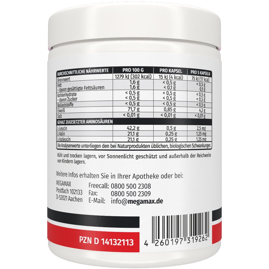 BCAA 1000 mg Megamax Kapseln