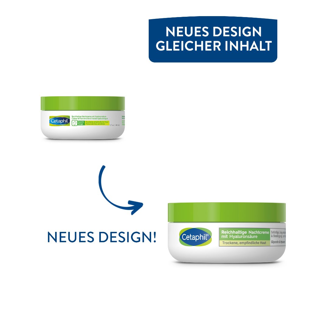CETAPHIL reichhaltige Nachtcreme mit Hyaluronsäure