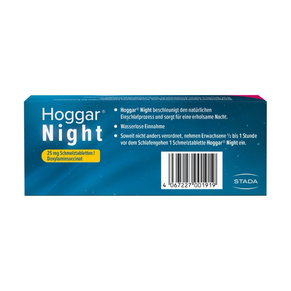 HOGGAR Night 25 mg Schmelztabletten