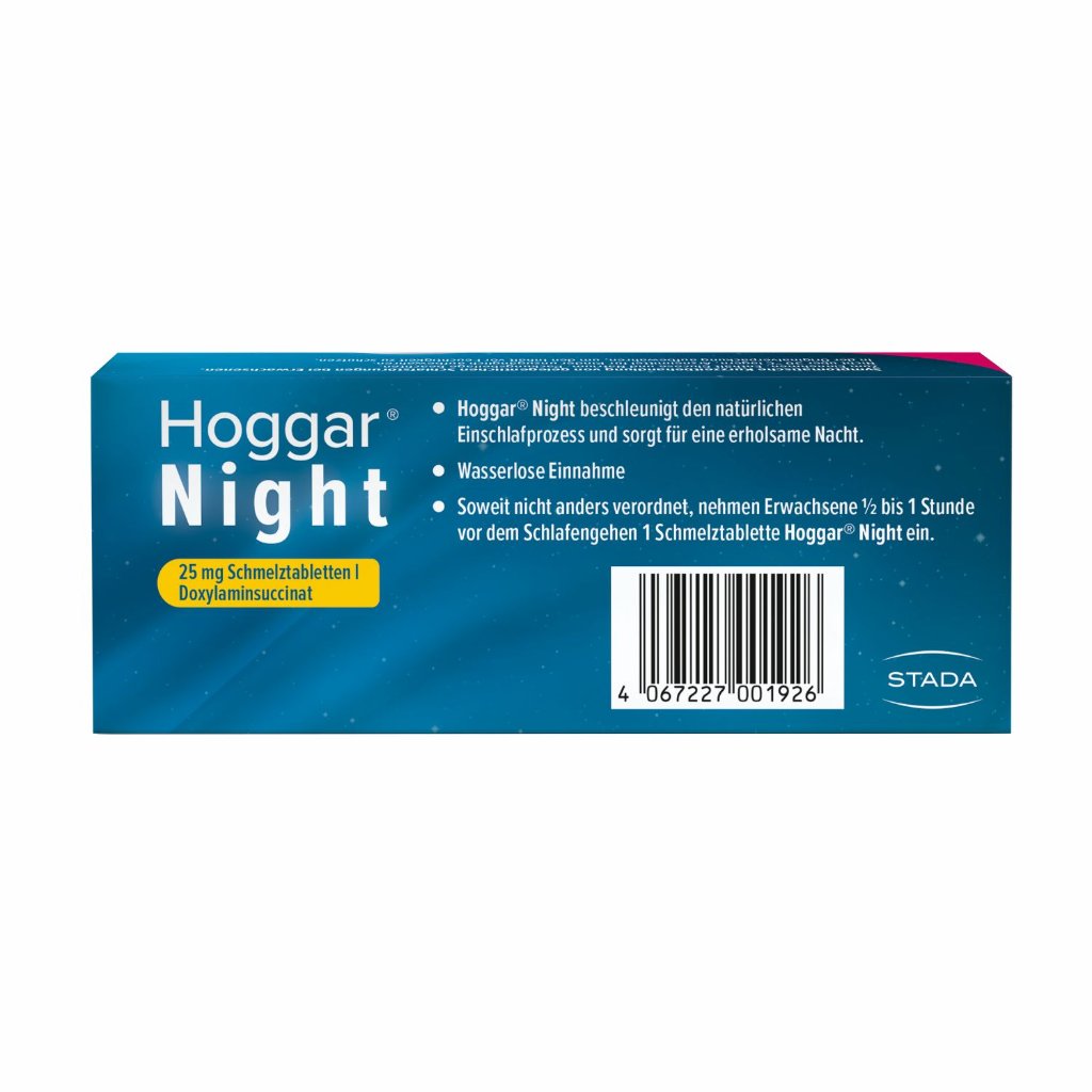 HOGGAR Night 25 mg Schmelztabletten