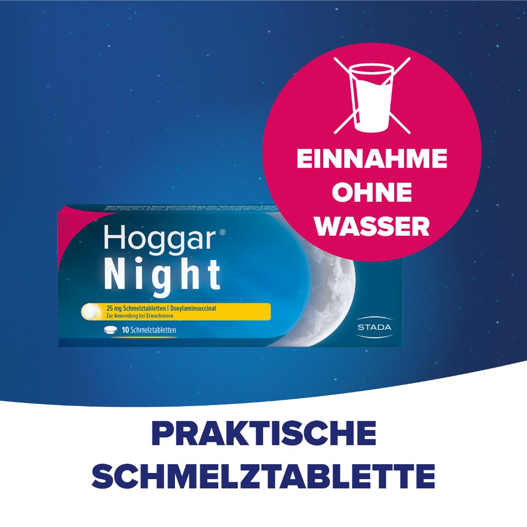 HOGGAR Night 25 mg Schmelztabletten