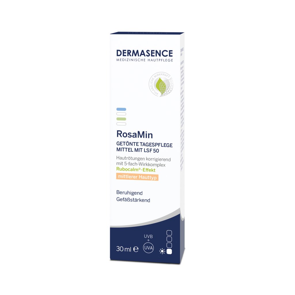 DERMASENCE RosaMin Getönte Tagespflege mit LSF 50, 30 ml
