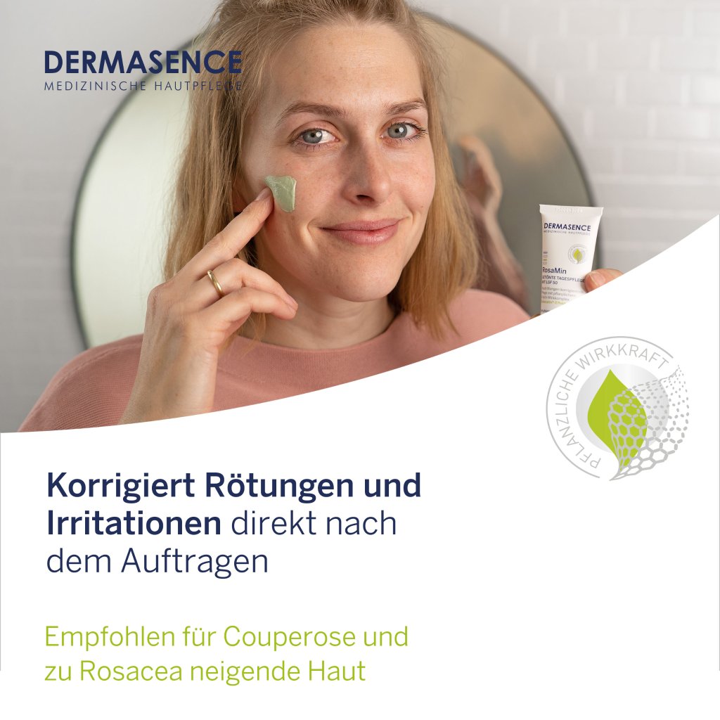 DERMASENCE RosaMin Getönte Tagespflege mit LSF 50, 30 ml