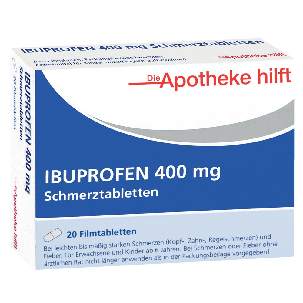 IBUPROFEN 400 mg Die Apotheke hilft Filmtabletten