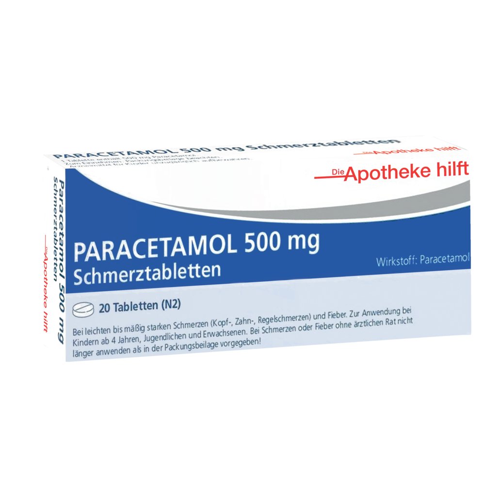 PARACETAMOL 500 mg Die Apotheke hilft Tabletten