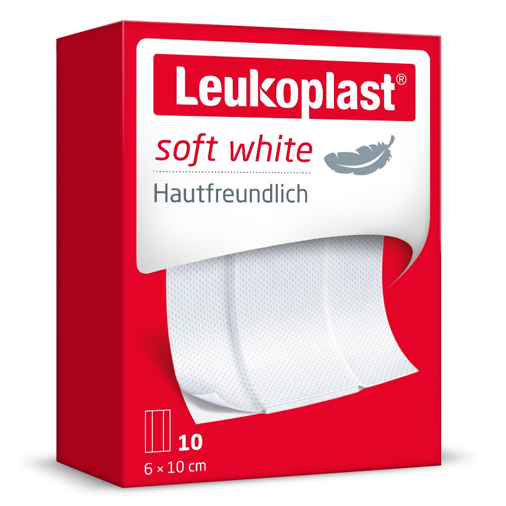 LEUKOPLAST soft white Pflaster 6x10 cm