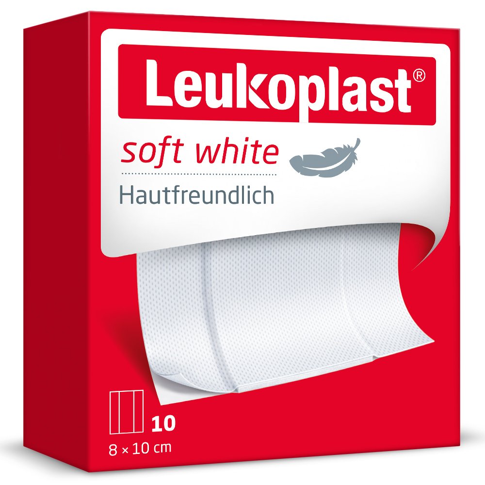 LEUKOPLAST soft white Pflaster 8x10 cm