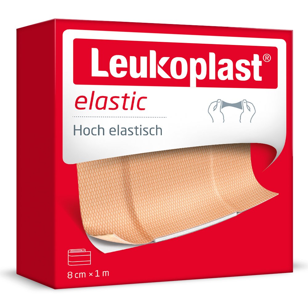 LEUKOPLAST Elastic Pflaster 8 cmx1 m