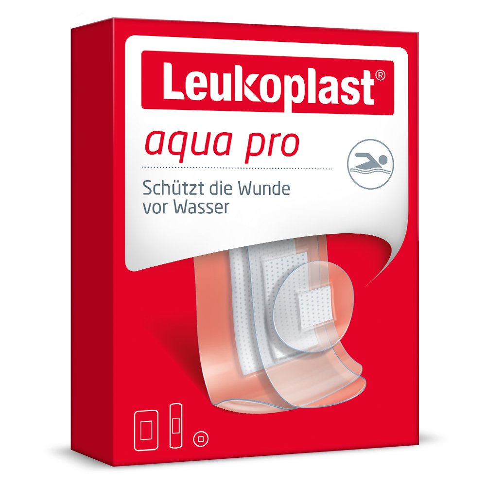 LEUKOPLAST aqua pro Strips 24mm/19x72mm/38x63mm