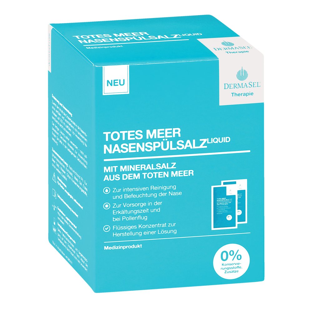DERMASEL Therapie Totes Meer Nasenspülsalz liquid