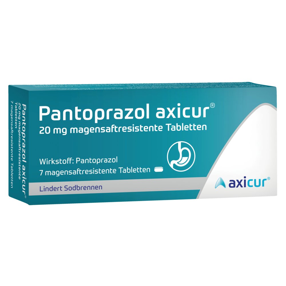 PANTOPRAZOL axicur 20 mg magensaftres.Tabletten
