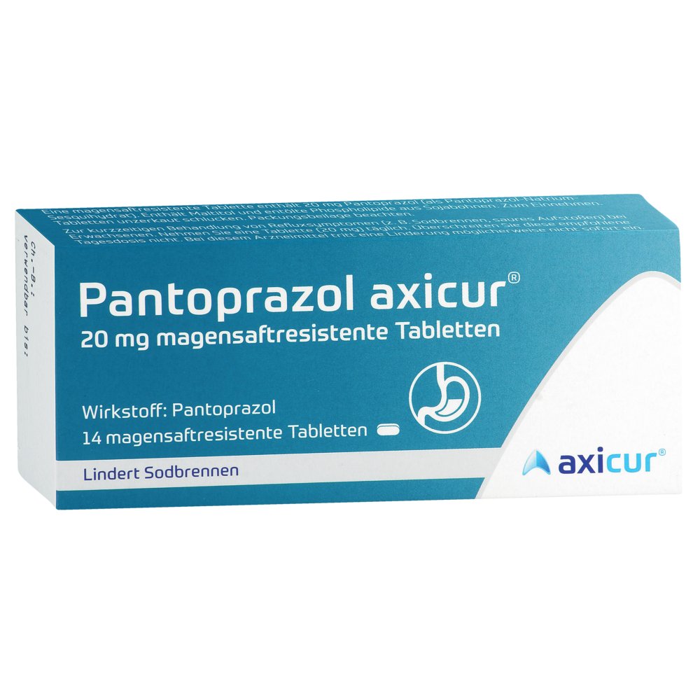 PANTOPRAZOL axicur 20 mg magensaftres.Tabletten