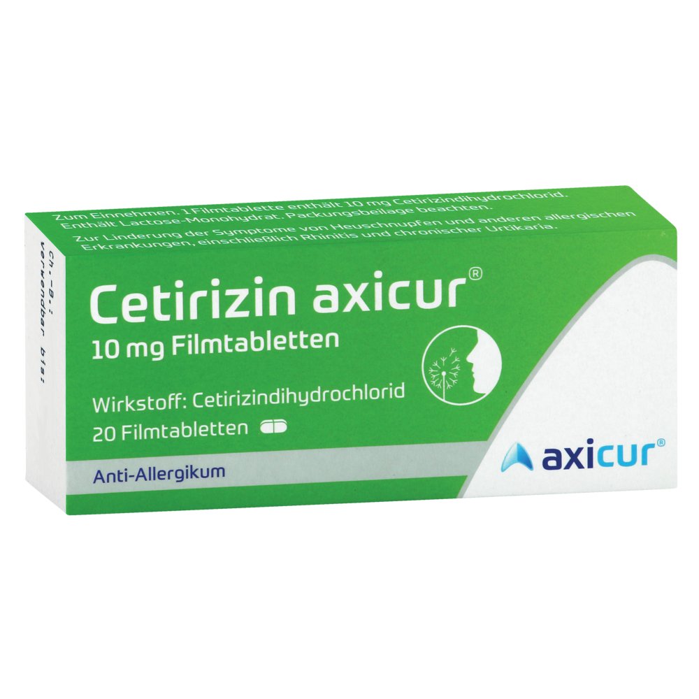CETIRIZIN axicur 10 mg Filmtabletten