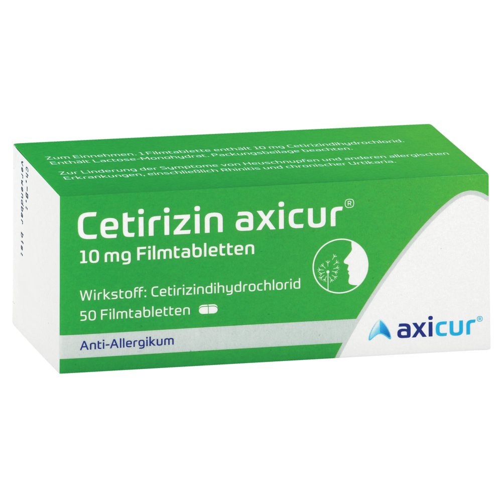 CETIRIZIN axicur 10 mg Filmtabletten