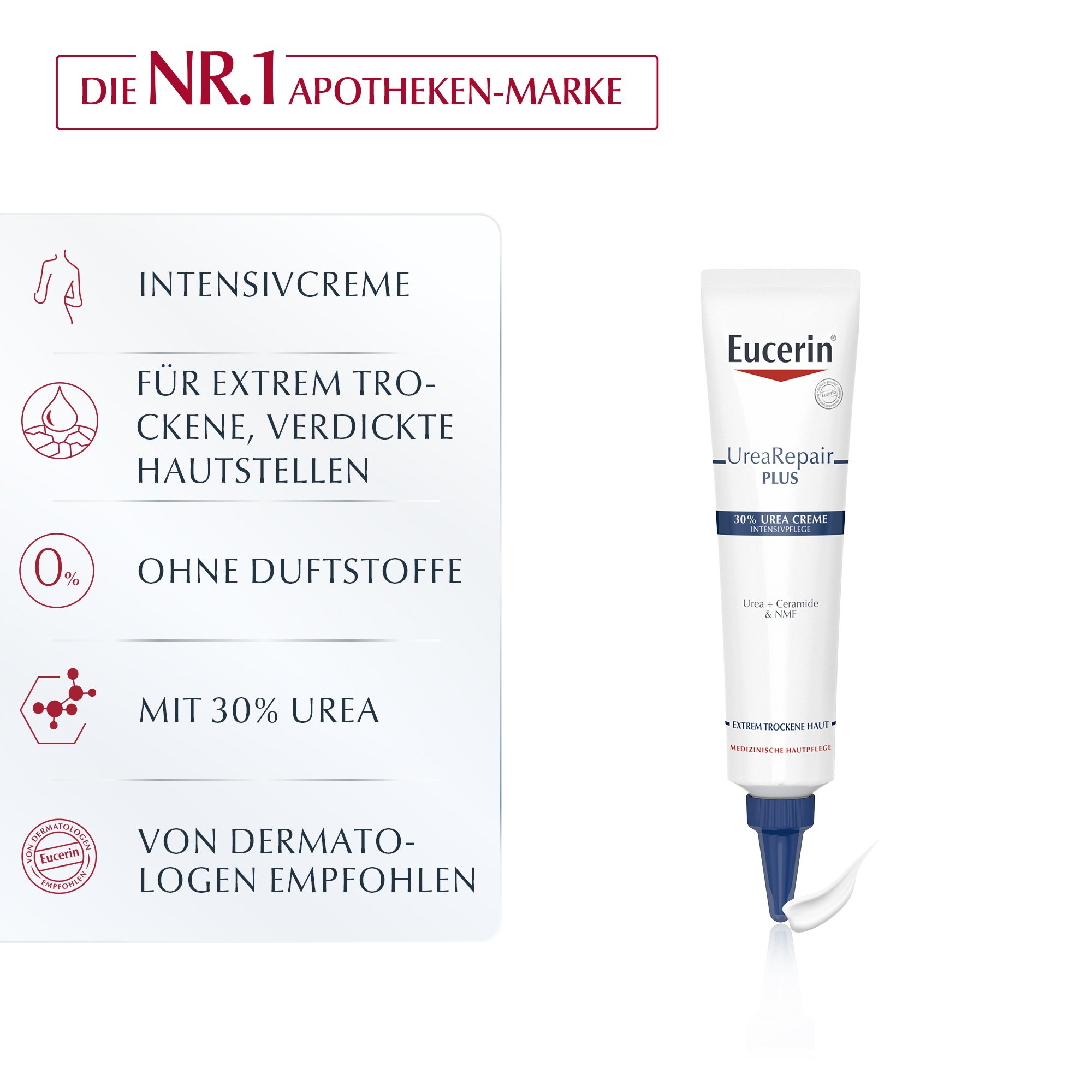 EUCERIN UreaRepair PLUS Intensivpflege 30% Creme