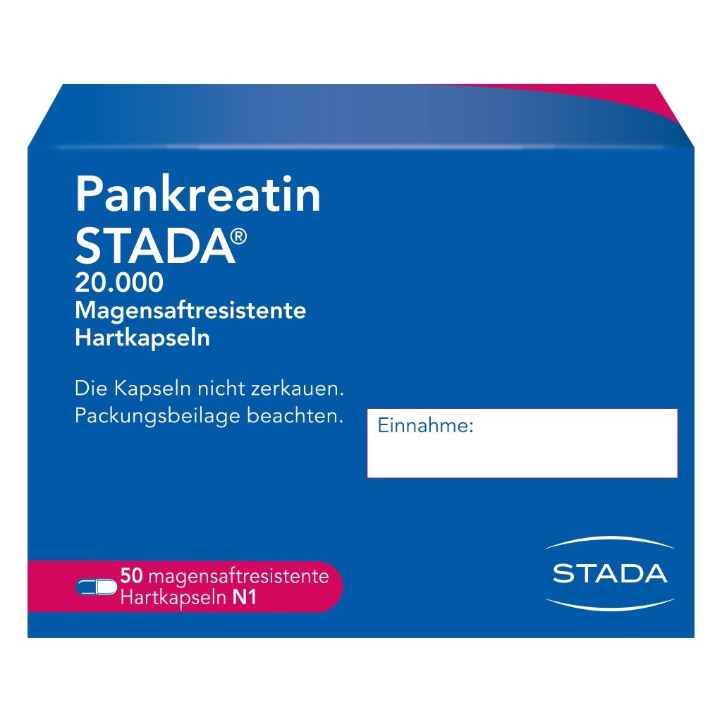 PANKREATIN STADA 20.000 magensaftres.Hartkapseln