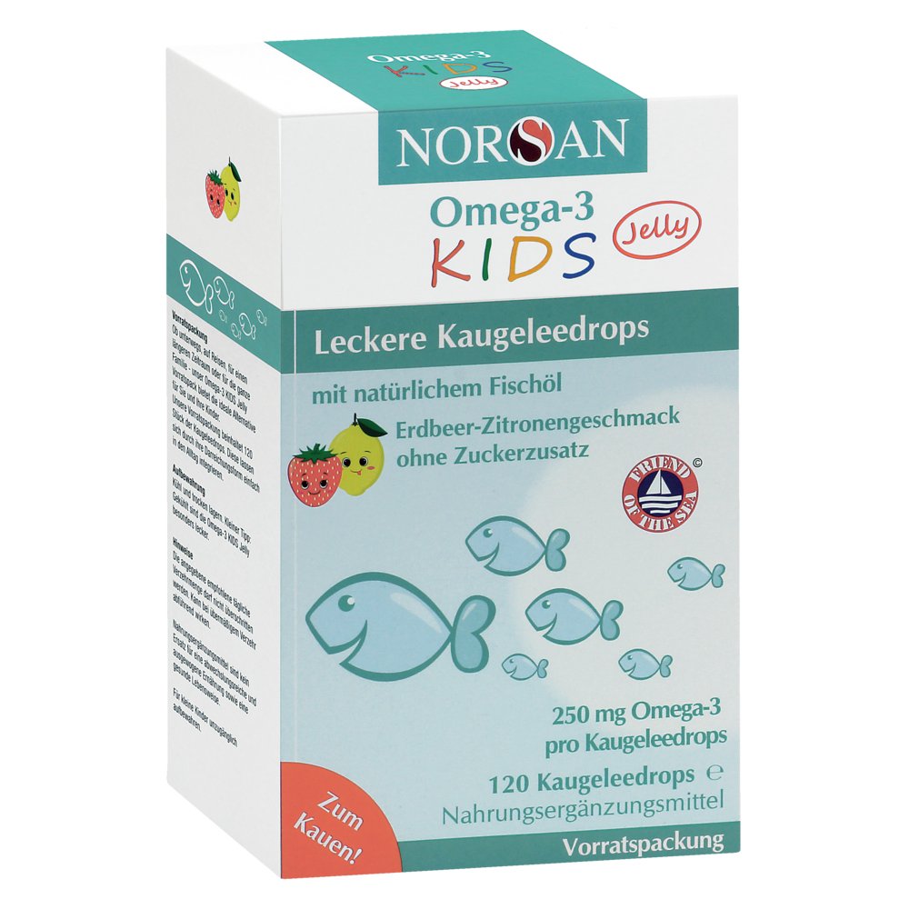 NORSAN Omega-3 Kids Jelly Dragees Vorratspackung