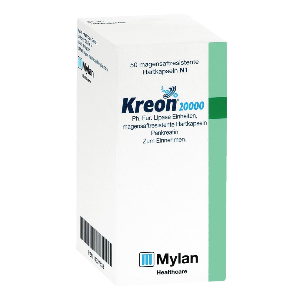 KREON 20.000 Ph.Eur.Lipase Einheiten msr.Hartkaps.