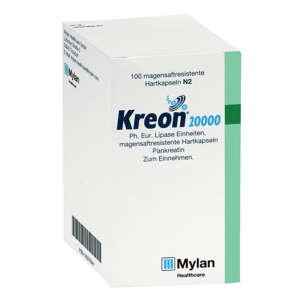 KREON 20.000 Ph.Eur.Lipase Einheiten msr.Hartkaps.