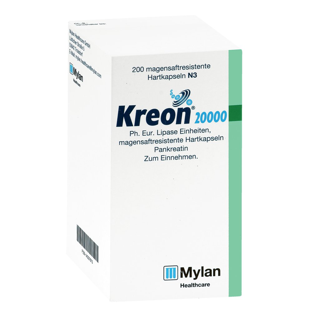 KREON 20.000 Ph.Eur.Lipase Einheiten msr.Hartkaps.