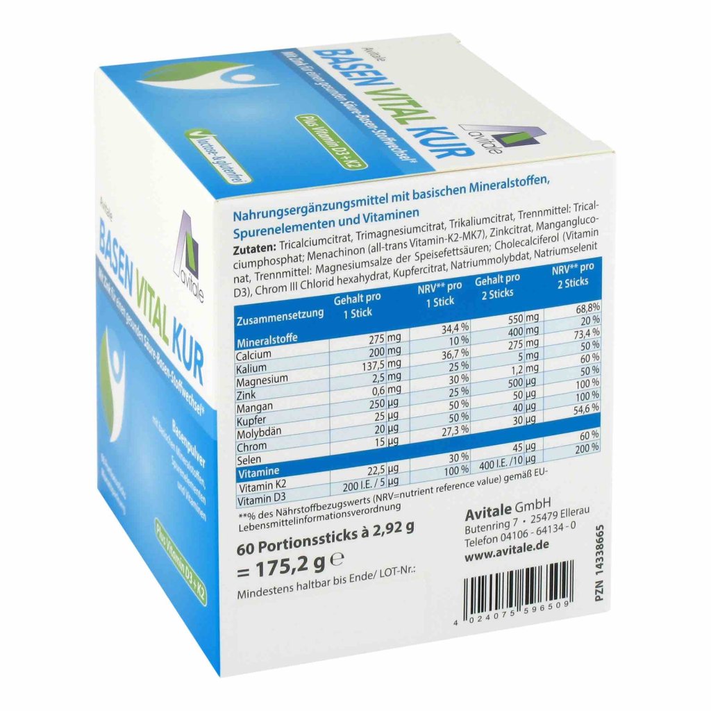 BASEN VITAL KUR plus Vitamin D3+K2 Pulver