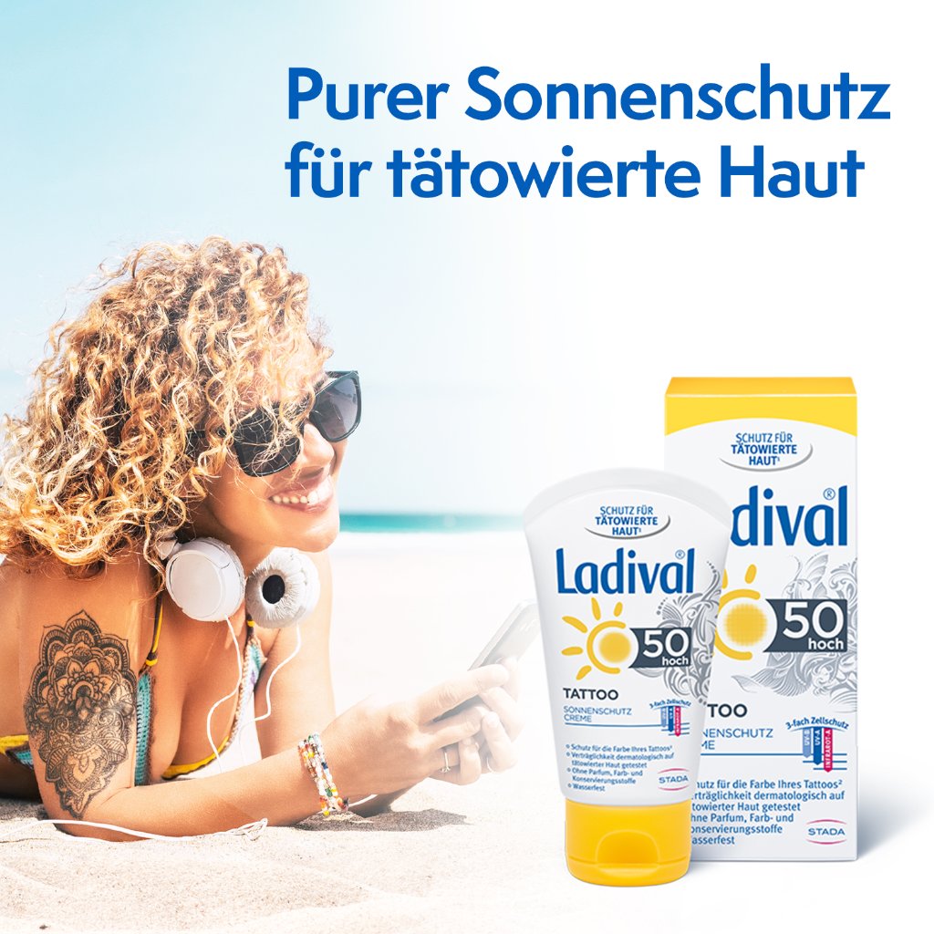 LADIVAL Tattoo Sonnenschutz Creme LSF 50