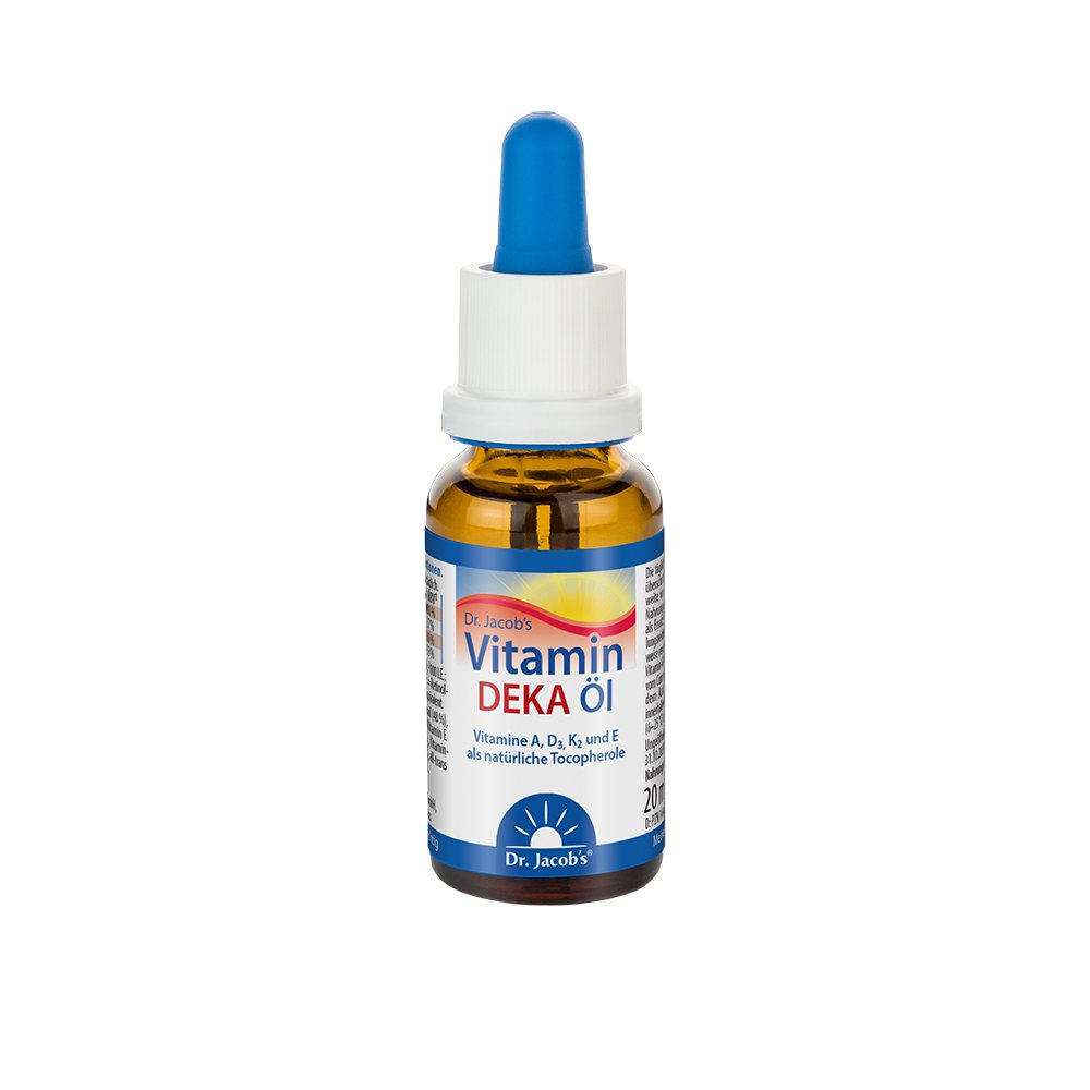 Dr. Jacob's DEKA Öl 800 IE Vitamin D3+K2+A+E 640 Tropfen