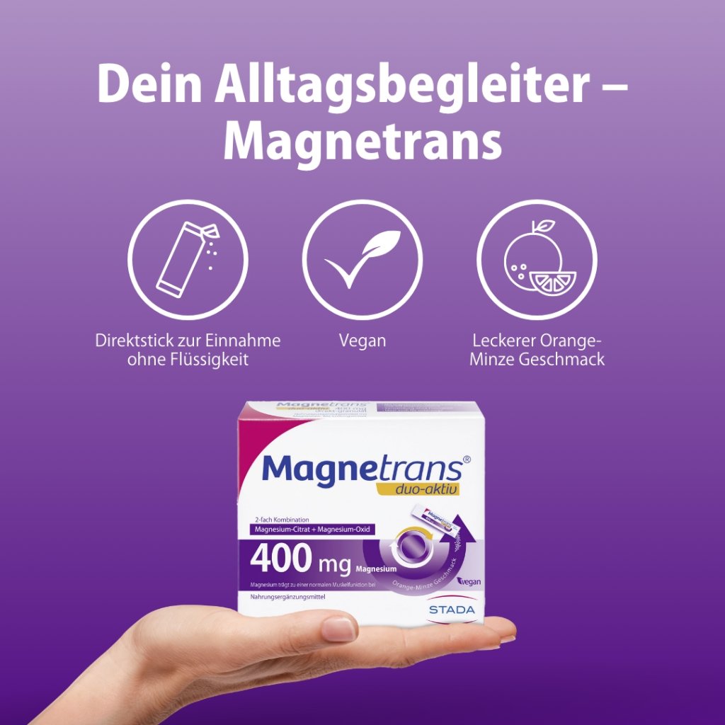 MAGNETRANS duo-aktiv 400 mg Sticks