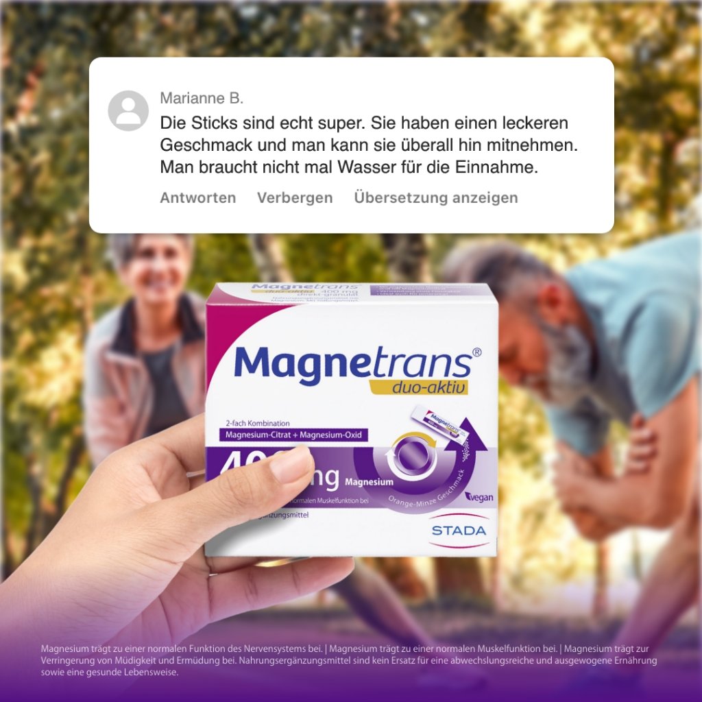 MAGNETRANS duo-aktiv 400 mg Sticks