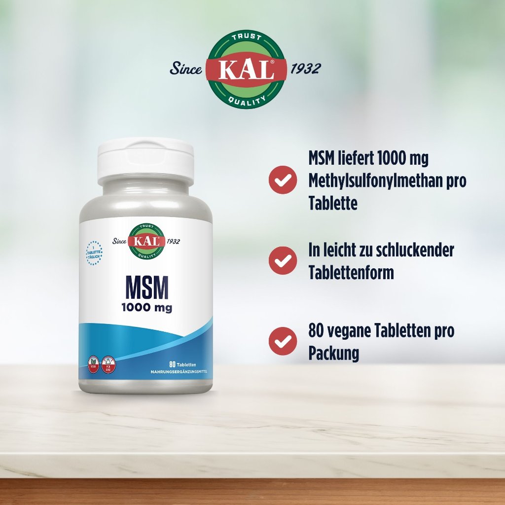KAL MSM 1000 mg