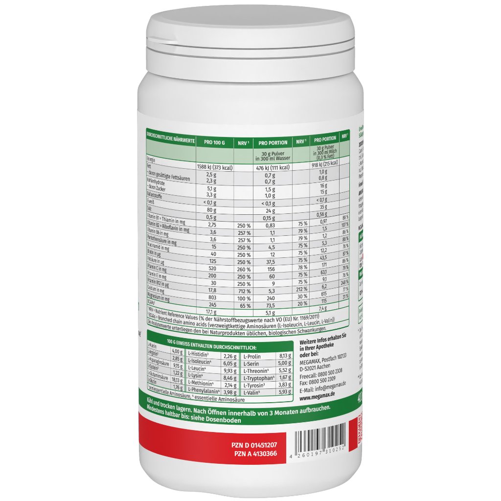 EIWEISS 100 Himbeer Quark Megamax Pulver