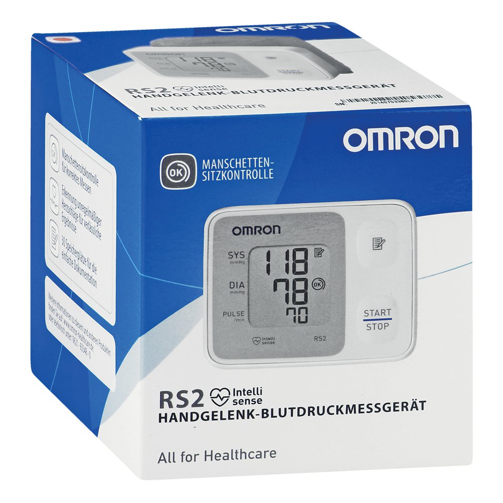 OMRON RS2 Handgelenk Blutdruckmessgerät vollautom.