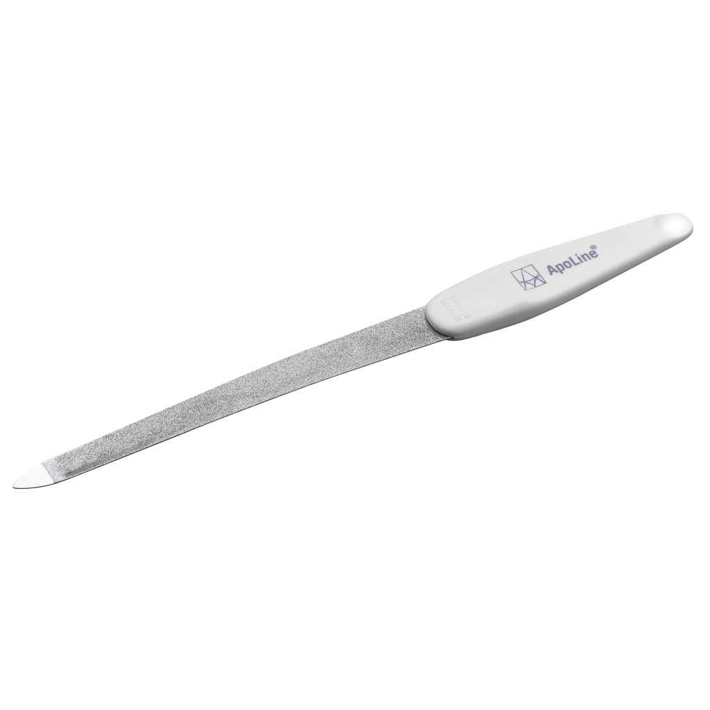 APOLINE Nagelfeile gewölbt 17 cm verchromt