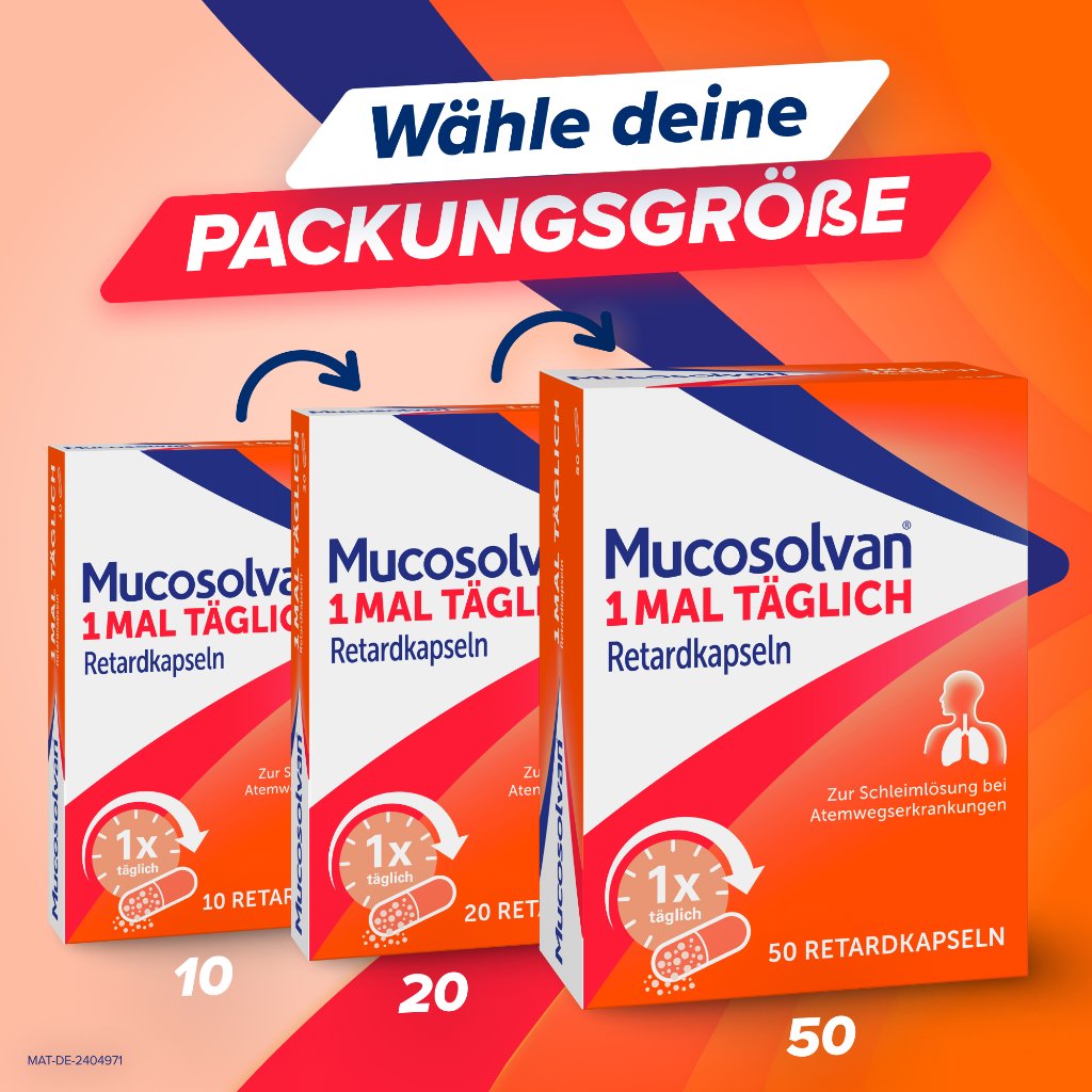 MUCOSOLVAN 1mal täglich Retardkapseln