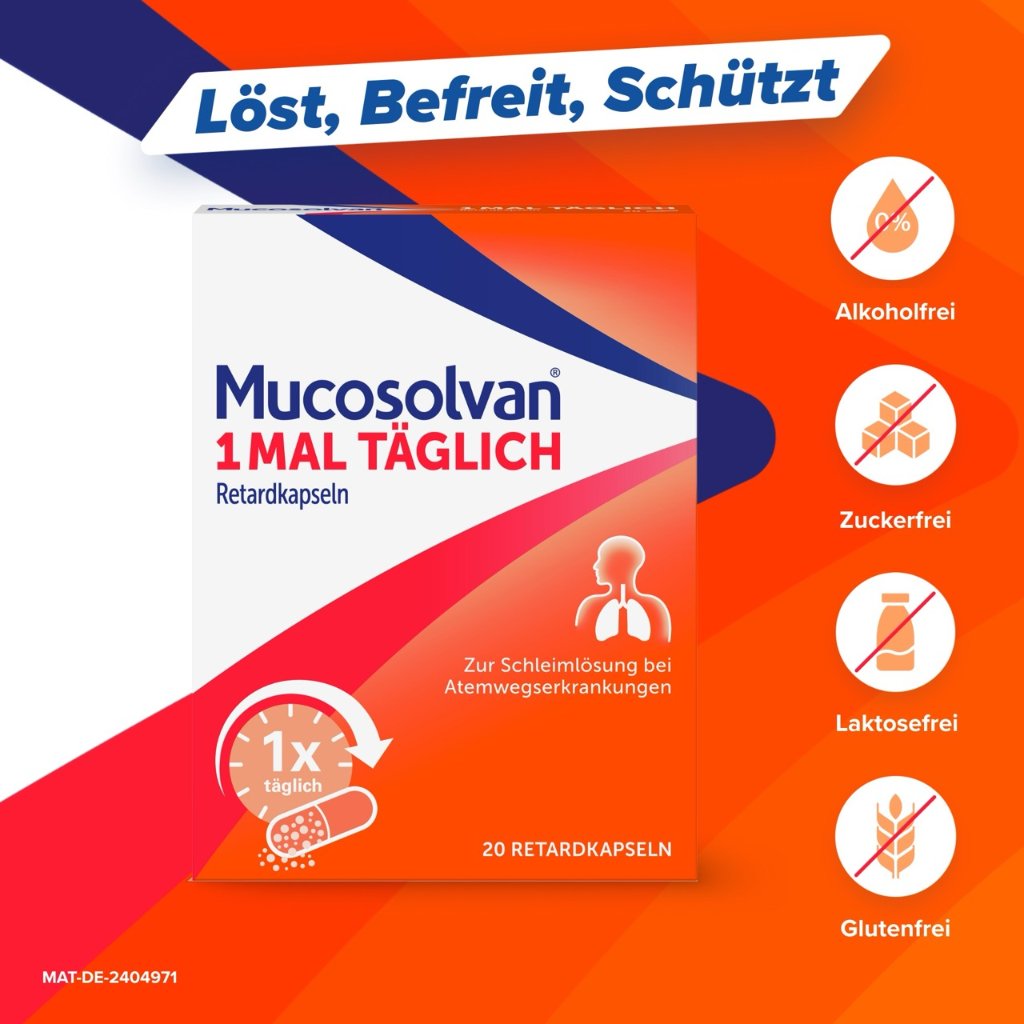 MUCOSOLVAN 1mal täglich Retardkapseln