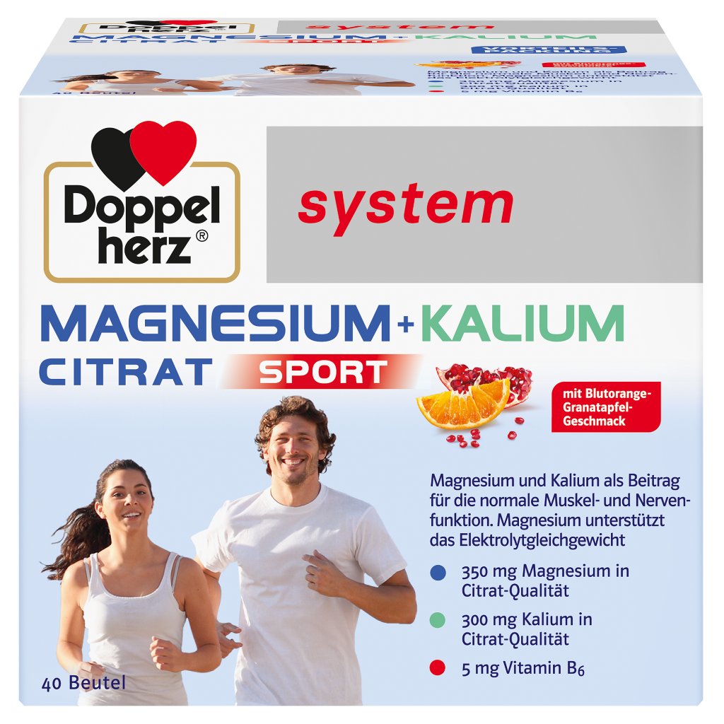 Doppelherz system 
Magnesium + Kalium Citrat