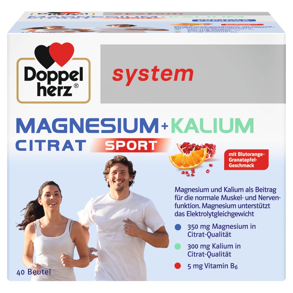 Doppelherz system MAGNESIUM + KALIUM CITRAT SPORT